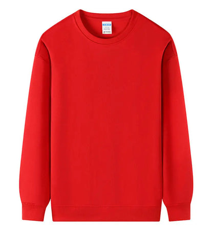 Free printing DIY Customise Your Brand Logo Unisex Trend Casual Top Custom Crew Neck Pullover Personalised Sweatshirt Custom