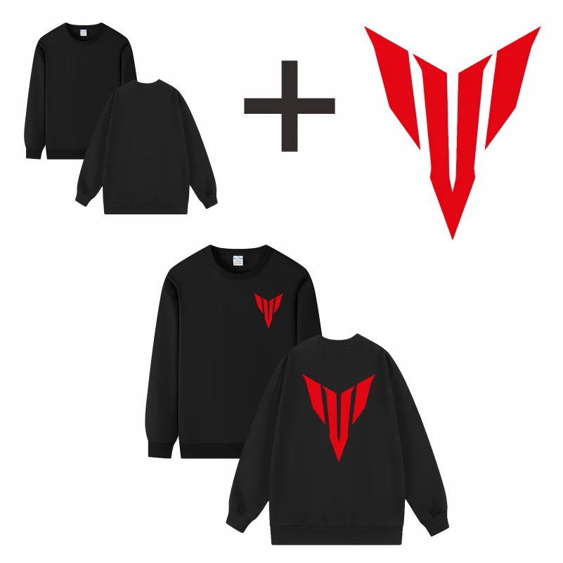 Free printing DIY Customise Your Brand Logo Unisex Trend Casual Top Custom Crew Neck Pullover Personalised Sweatshirt Custom