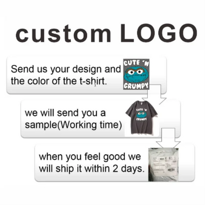 Free printing DIY Customise Your Brand Logo Unisex Trend Casual Top Custom Crew Neck Pullover Personalised Sweatshirt Custom