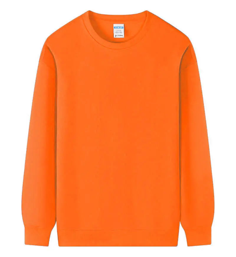 Free printing DIY Customise Your Brand Logo Unisex Trend Casual Top Custom Crew Neck Pullover Personalised Sweatshirt Custom