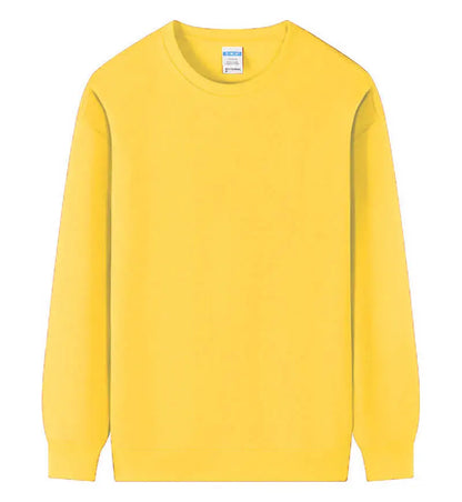 Free printing DIY Customise Your Brand Logo Unisex Trend Casual Top Custom Crew Neck Pullover Personalised Sweatshirt Custom